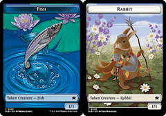 Fish (0007) // Rabbit (0003) Double-Sided Token